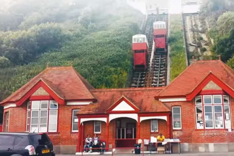 The historic Leas Lift is one of the most famous and unique attractions