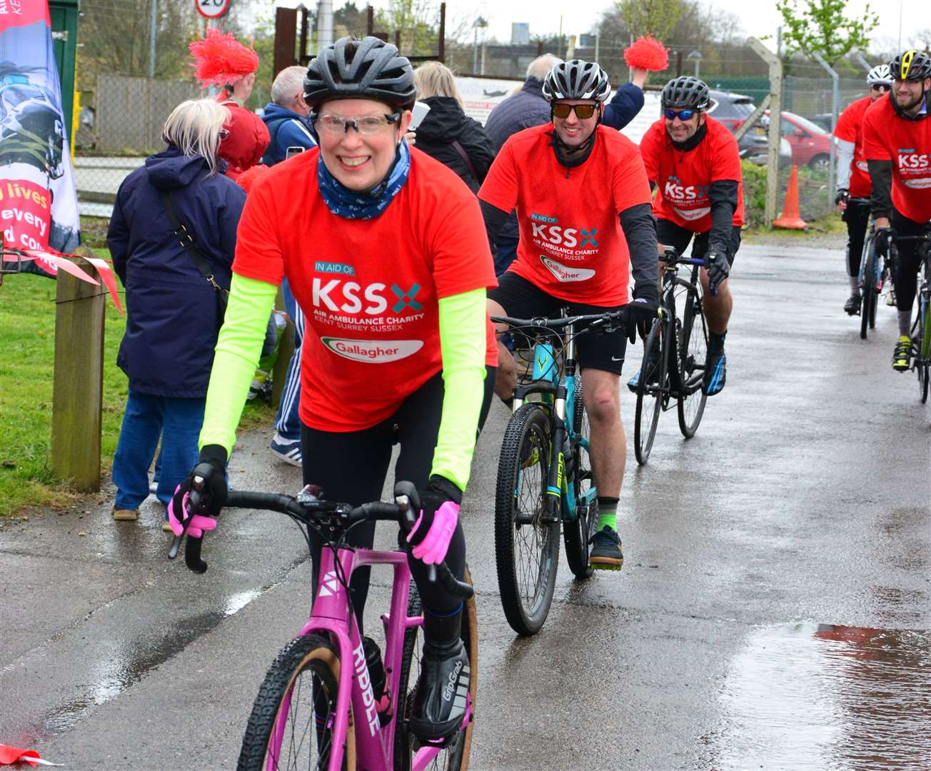 Tracey Crouch, MP for Chatham and Aylesford, took part in the fundraising event. Picture: KSS