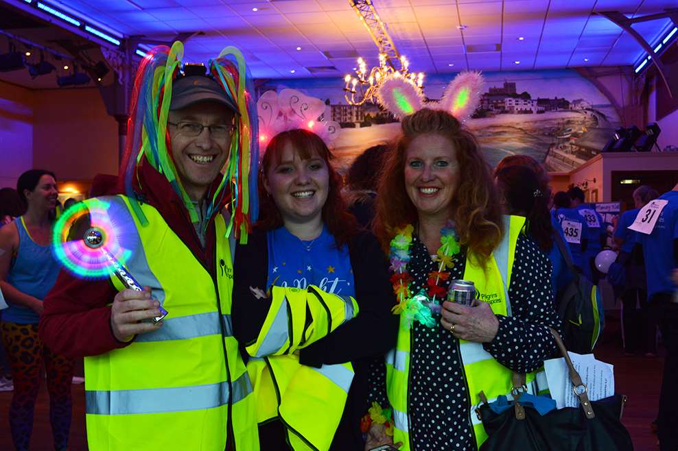 Andrew Thorns – Pilgrims Medical Director with his family – marshaling at the event.