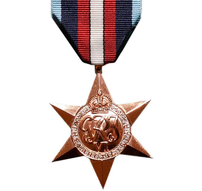 The Arctic Star Medal: recognises service between 1941 and 1945 delivering vital aid to the Soviet Union, running the gauntlet of enemy submarine, air and surface ship attacks
