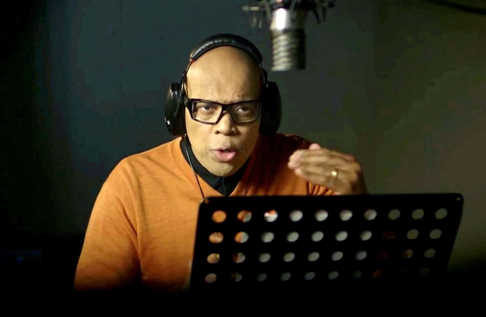 Voiceover artist Redd Pepper, who lives in Gravesend, has insured his vocal chords for £10 million. Picture: SWNS