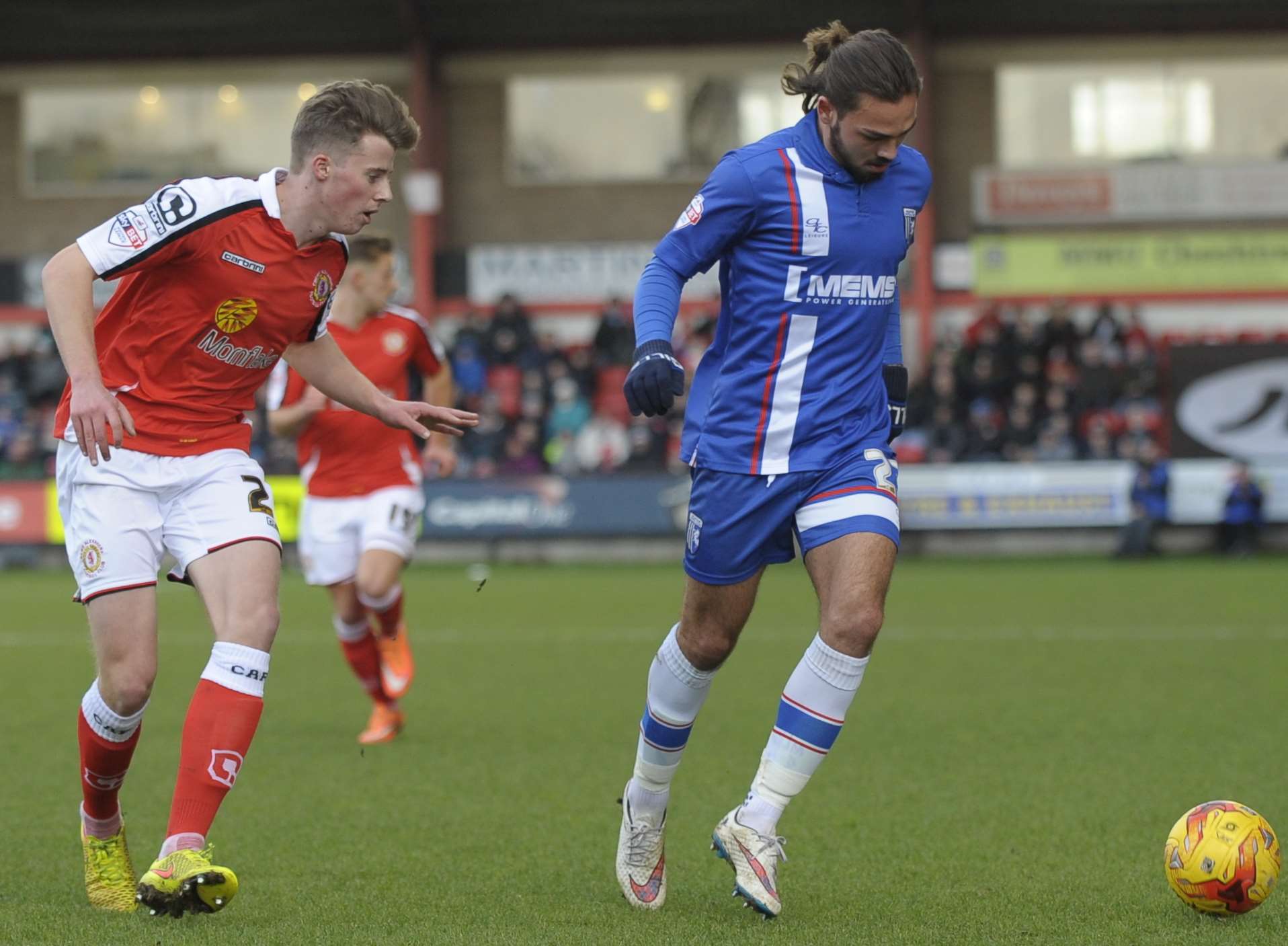 Bradley Dack in action at Crewe on Saturday. Picture: Barry Goodwin