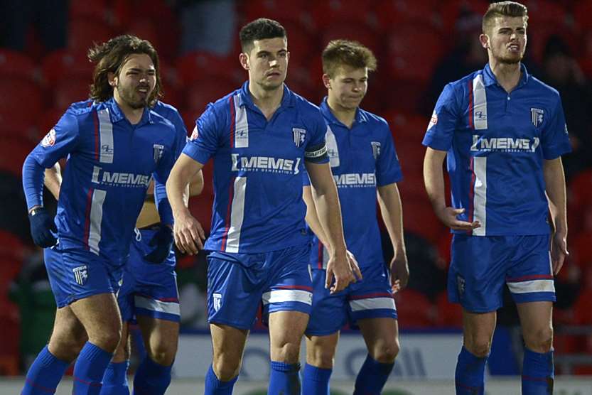 Frustration for Gills after Doncaster's controversial goal in the 75th minute Picture: Barry Goodwin