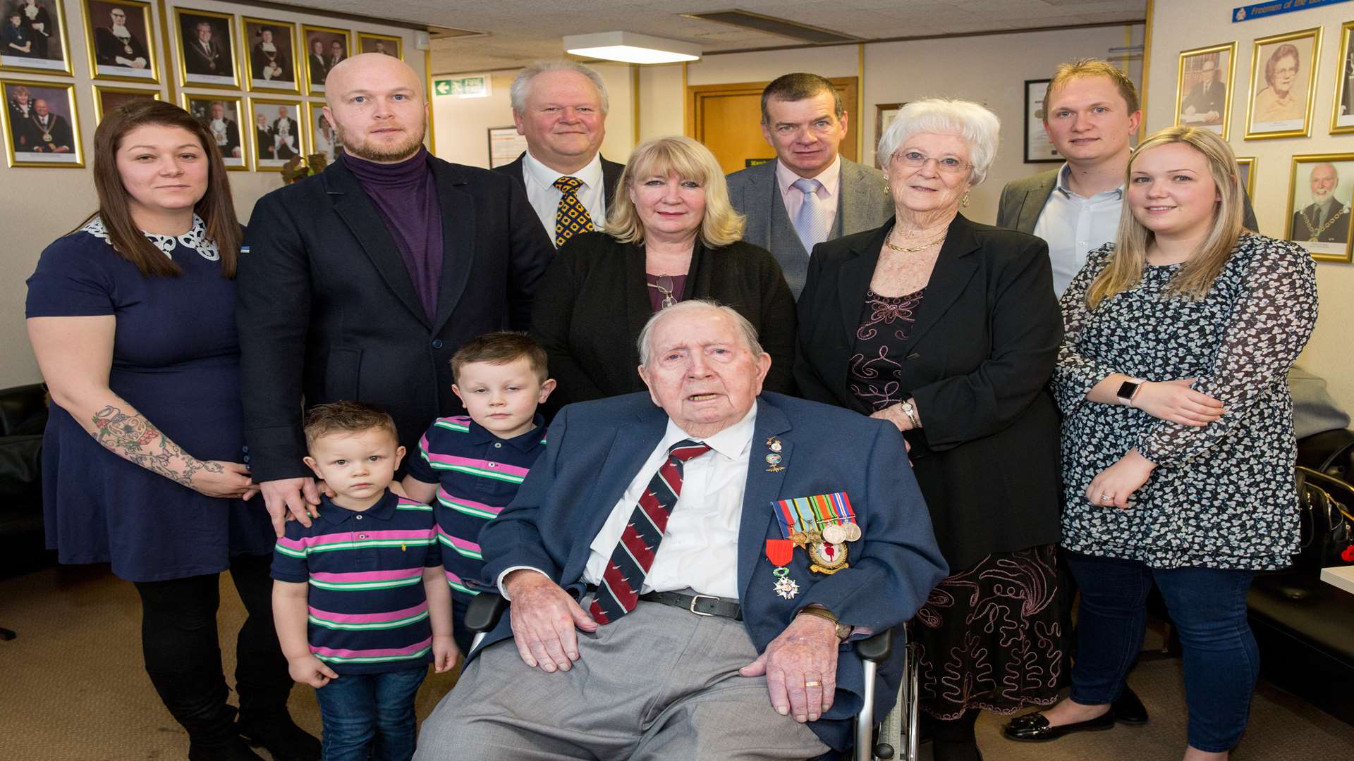 Ernest Townsend receives the highest French honour at Swale House