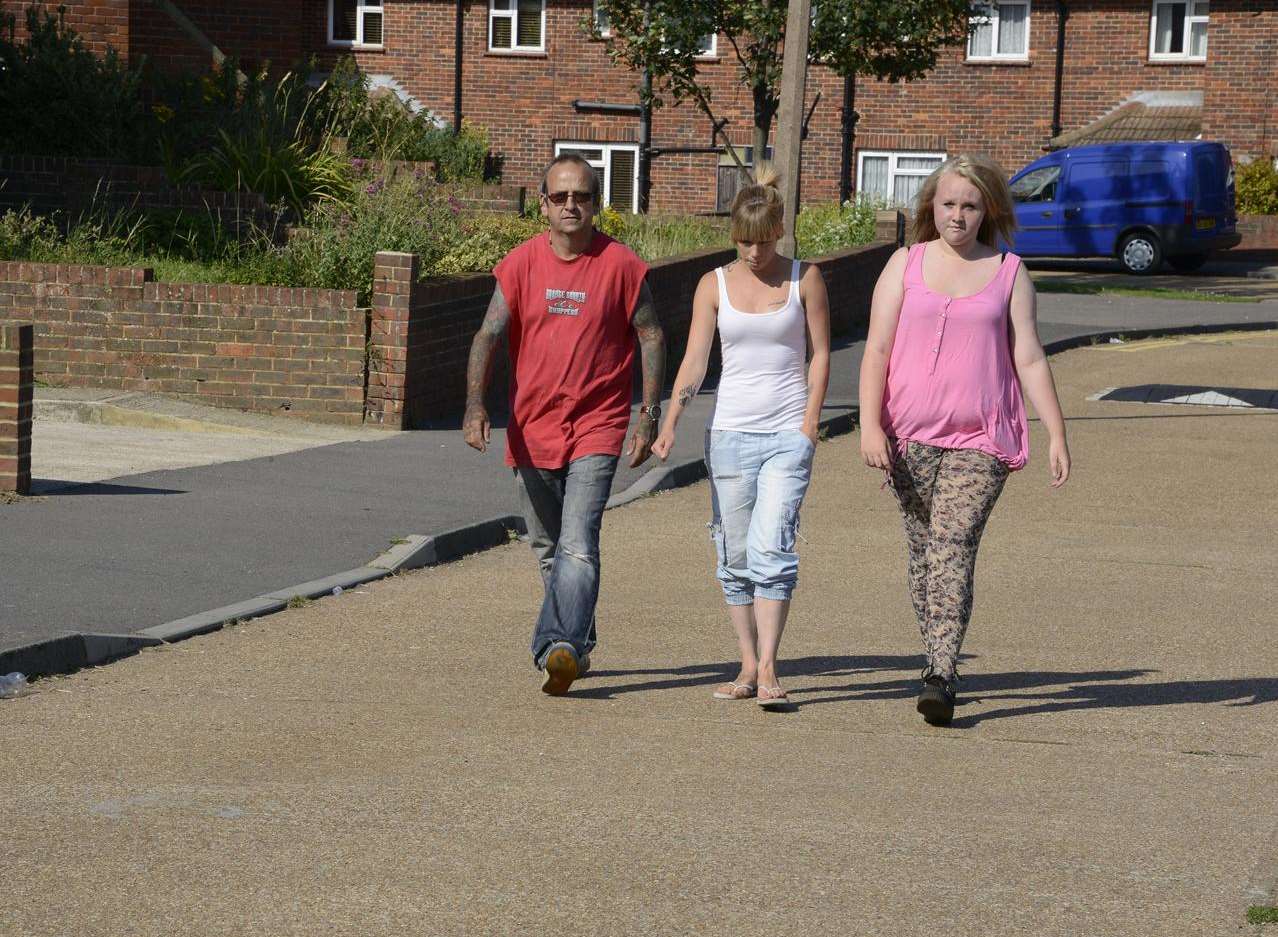 Residents Andy Cheeseman, Holly Riley and Jessica Bennett