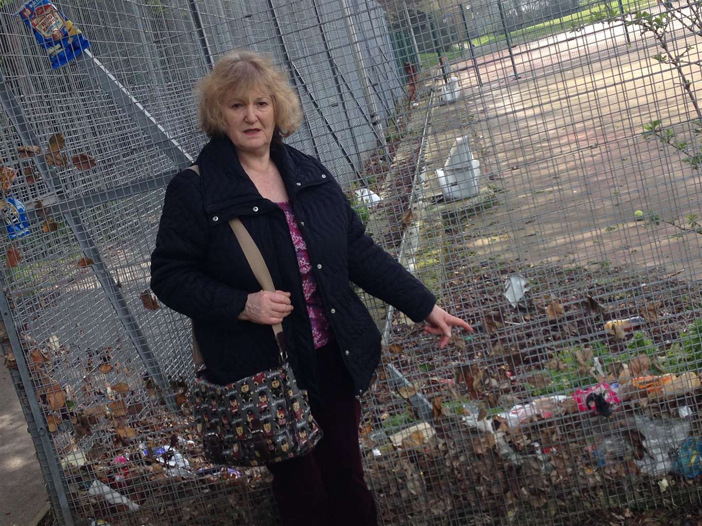 Environmentalist Vivien Clifford at the Tennis courts at Tides