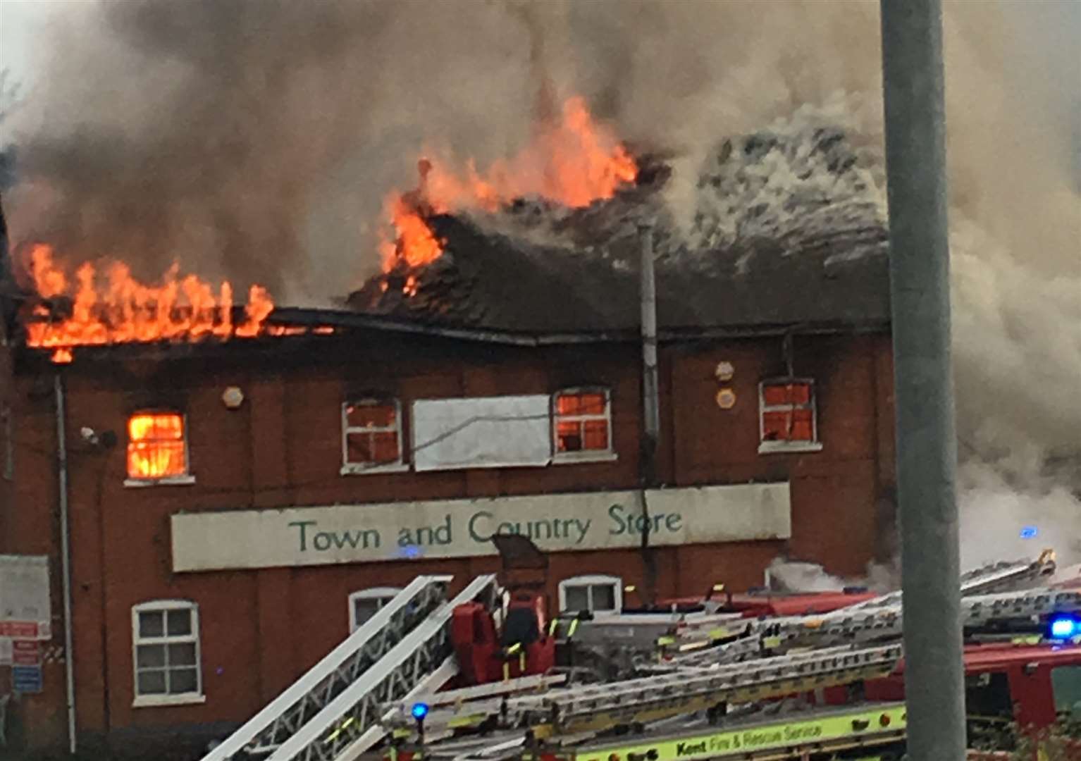 A fire tore through one of the buildings on the site last year