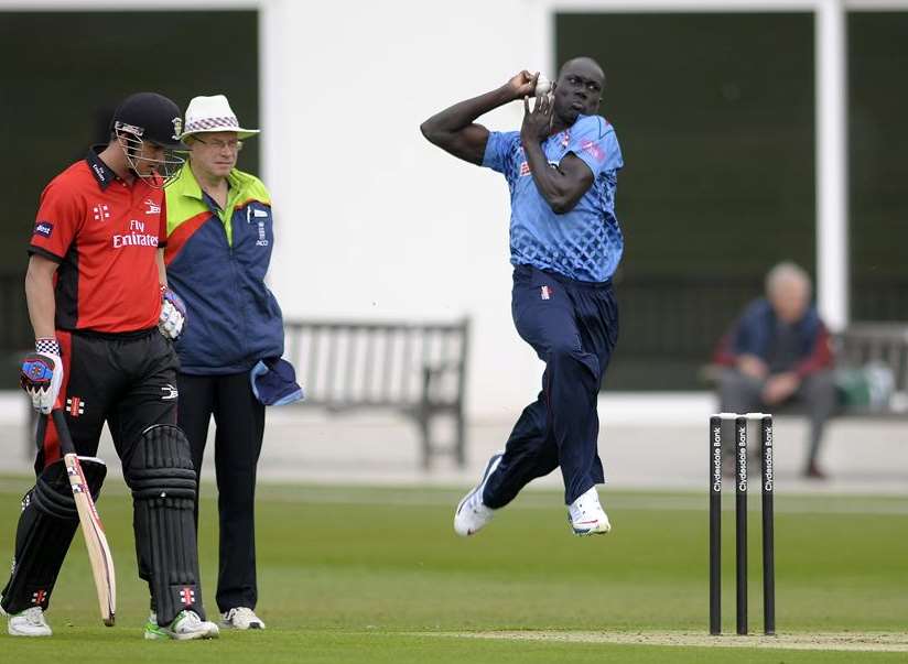 Robbie Joseph in action for Kent against Durham Picture: Barry Godwin