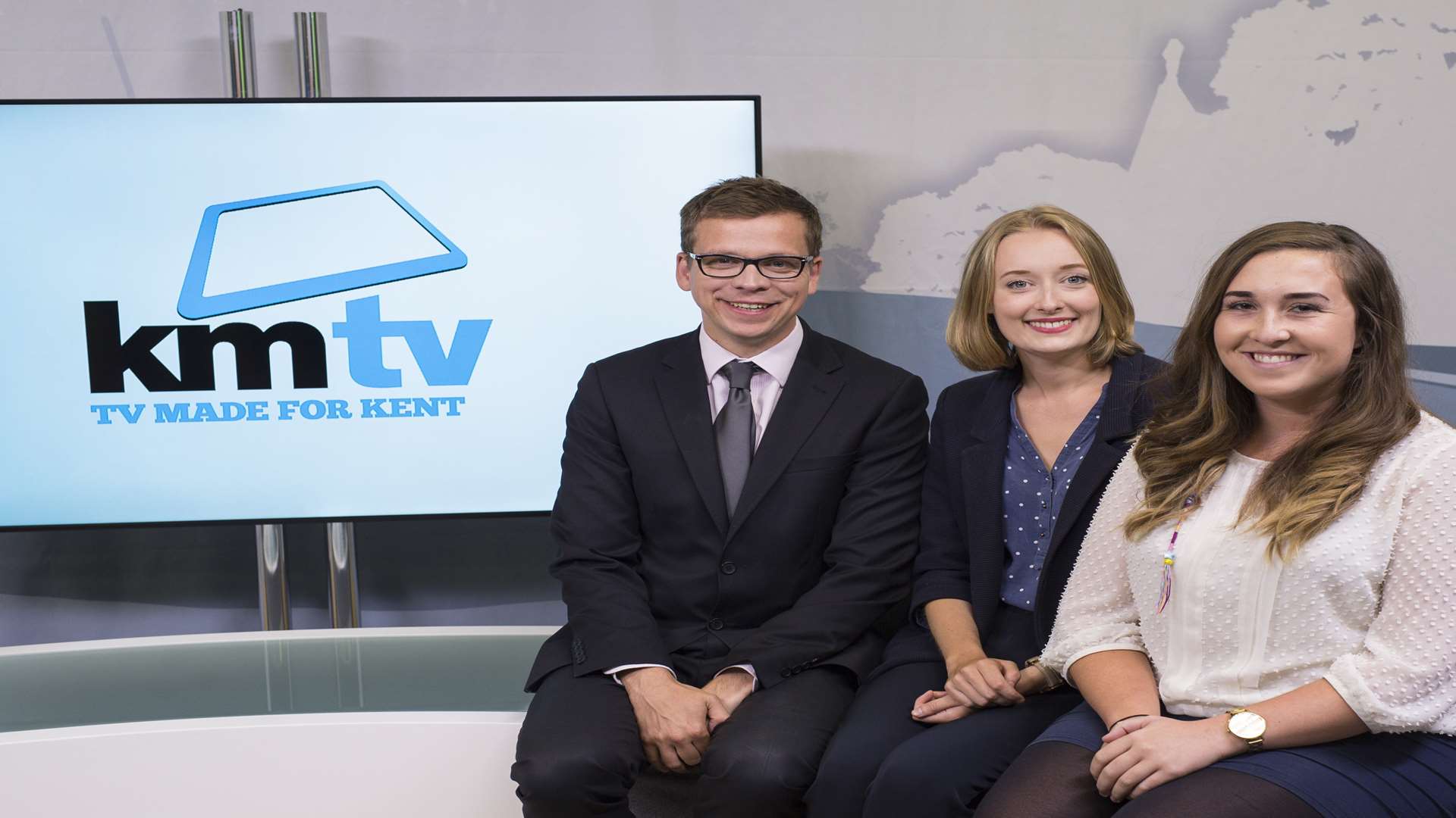 KMTV's Andy Richards, Louisa Britton and Josie Hannett