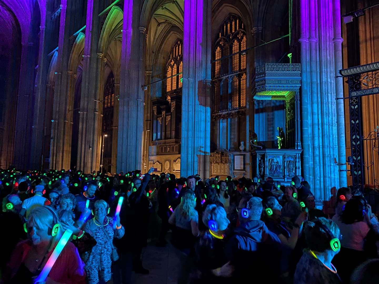 The silent disco in the Cathedral has caused controversy