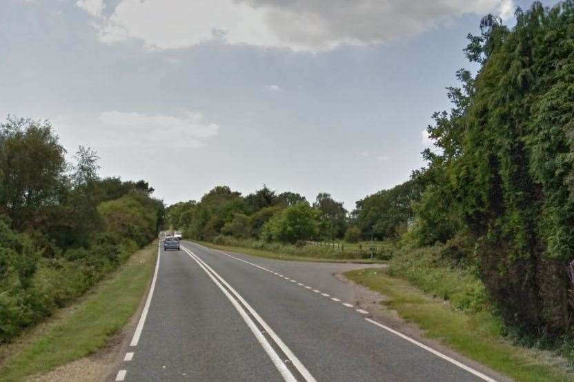 The incident happened on the A35 at Burley. Picture: Google.