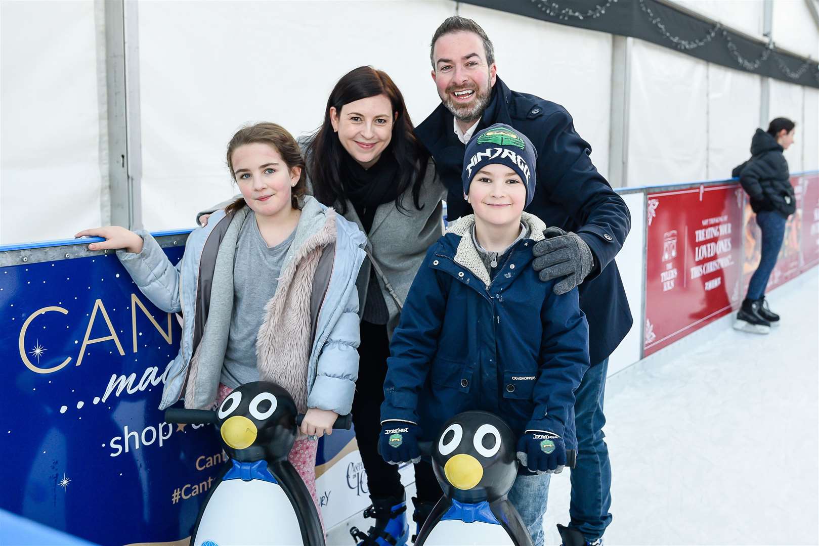 The Dunphy family from Tonbridge enjoyed skating back in December. The council says 25% of sales came from the family ticket offer