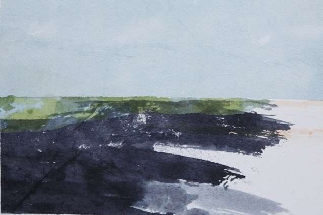 Wave 1 - a watercolour by Leise Wilson