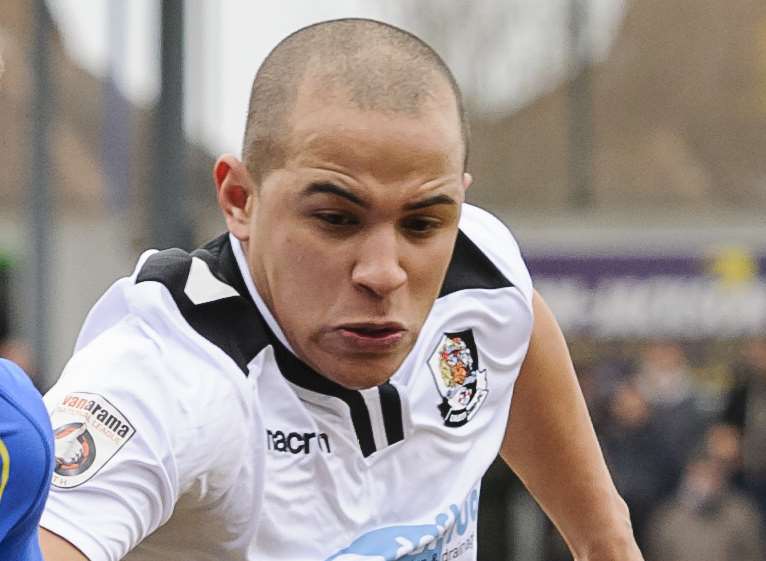 Tom Wynter has joined Margate from Dartford Picture Andy Payton