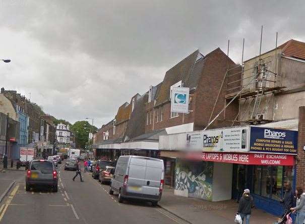Dover high street, near the junction with Wood Street. Picture: Google Street View