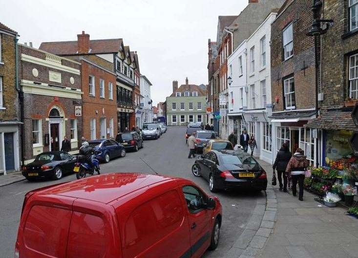 Market Street in Sandwich will be closed to traffic with the reopening of non essential shops