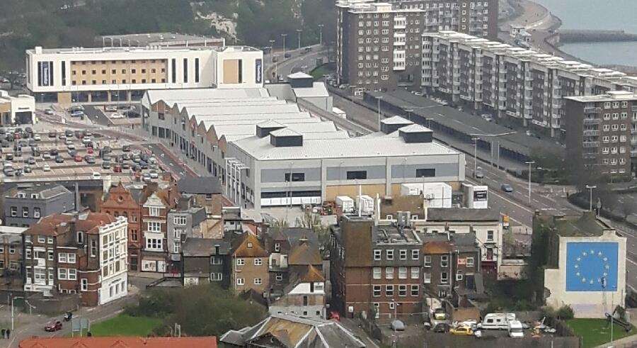 Panoramic view of St James' from Dover Western Heights