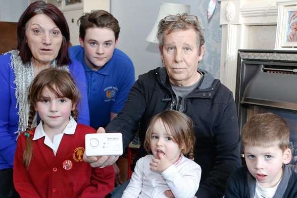Pat and Kevin Green with grandchildren Grace Nethercott, 6, Oliver Nethercott, 4, Abigail Green, 2, and Kieran Jameson, 13