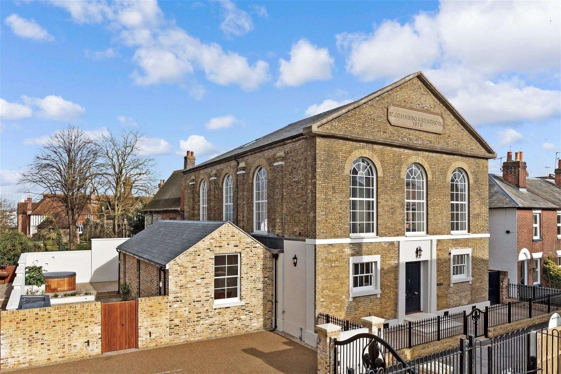 Former derelict building is now a £2m house for sale in Canterbury. Picture: Wards