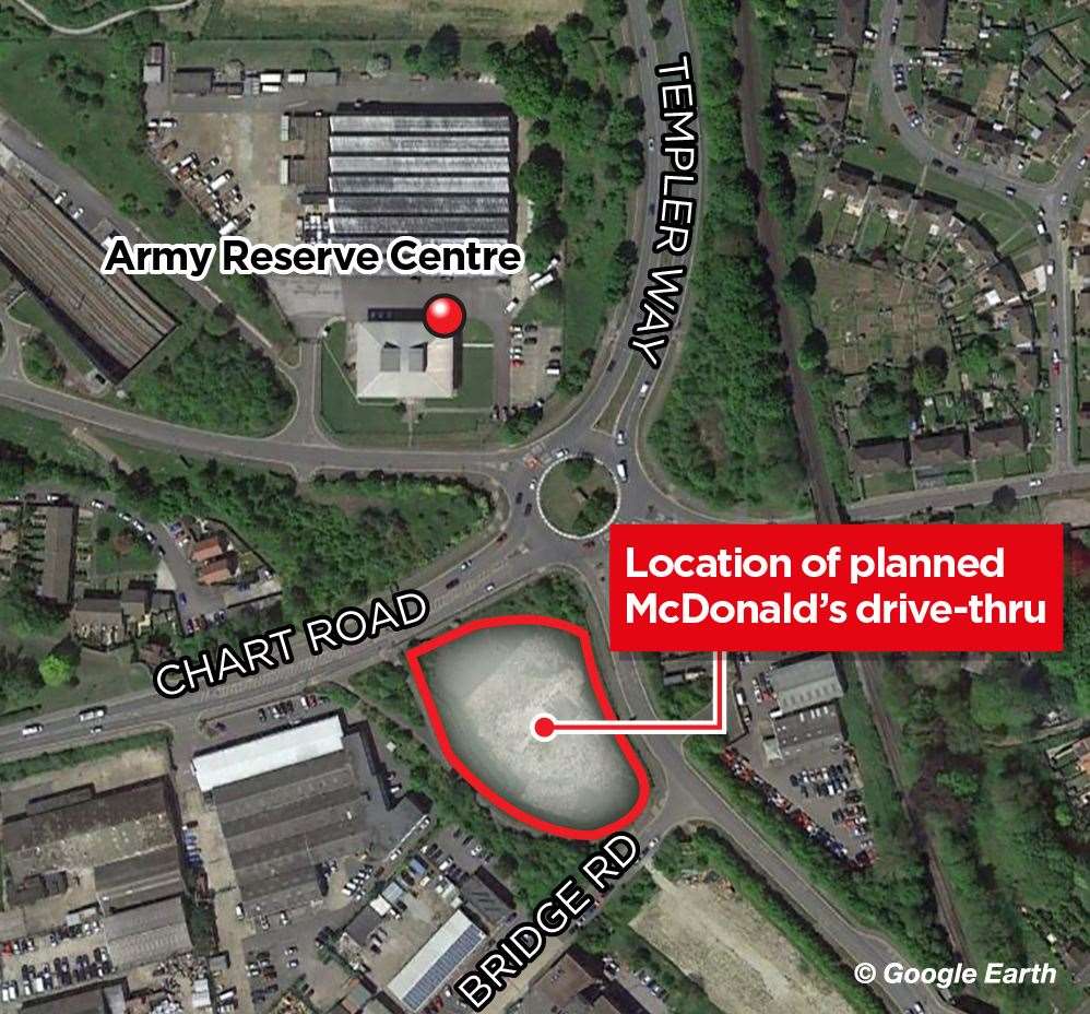 Where the new McDonald's was set to go