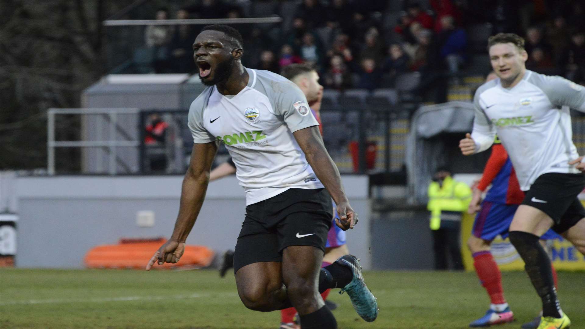 Manny Parry celebrates his goal. Picture: Paul Amos