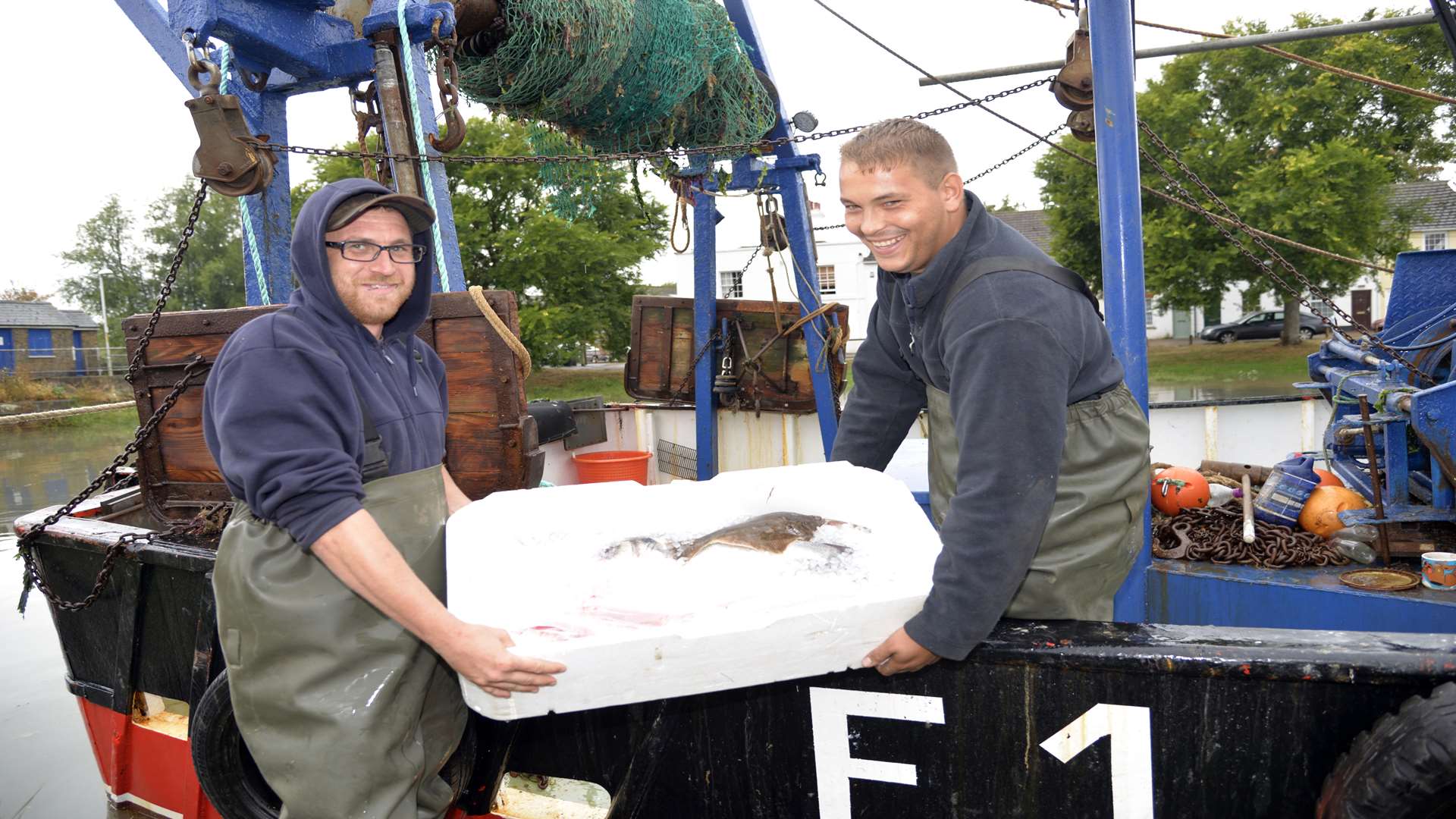 The landing of the fish launches the Faversham Food Festival Picture: Ruth Cuerden