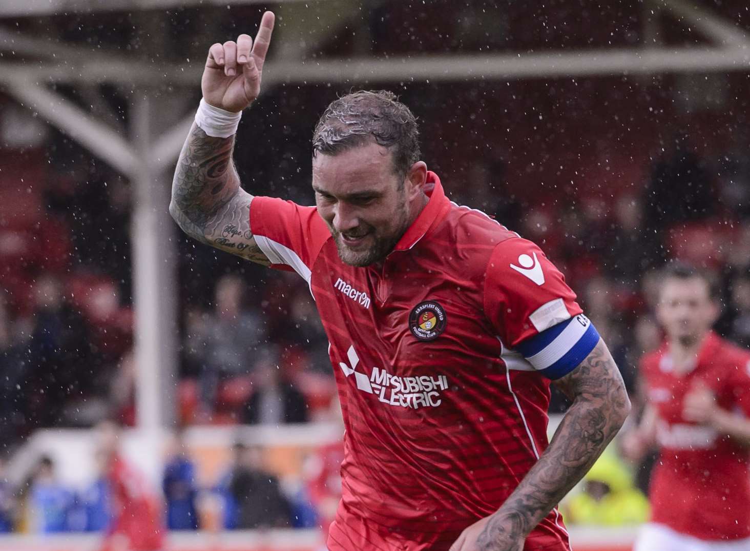 Danny Kedwell is staying at Ebbsfleet Picture: Andy Payton