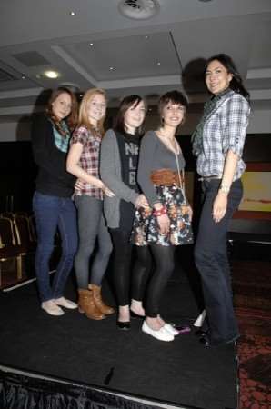 Some of the young hopefuls at Ashford International Hotel