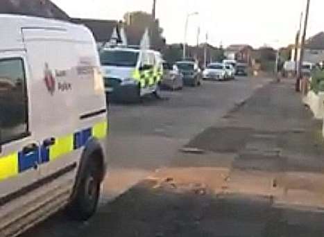 Police activity in Chestnut Drive, Herne Bay. Picture: Tanya Cross