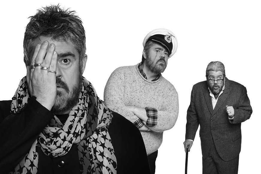 Phill Jupitus in his new show You’re Probably Wondering Why I’ve Asked You Here... in which he plays: Vernon Herschel Harley, a legend of stage and screen; German naval officer Kurt Schiffer; and an older version of himself