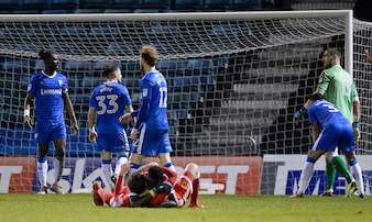 Gillingham concede late to lose against MK Dons Picture: Ady Kerry (1341637)