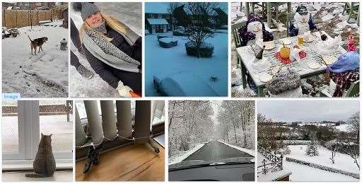 The snow has brought some fantastic scenes from around Kent