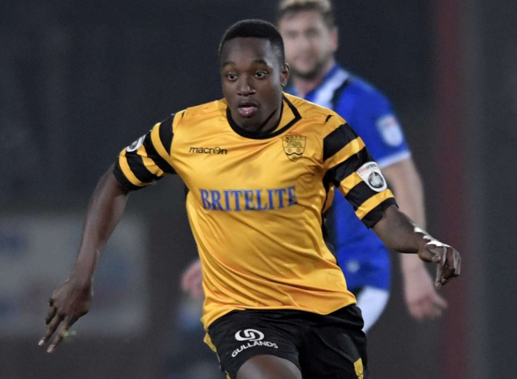 Jamar Loza is concentrating on Maidstone Picture: Barry Goodwin