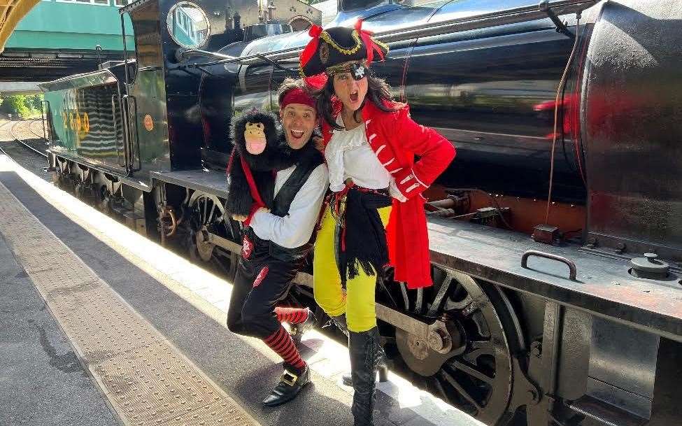 Help Jolly Roger find his treasure as you journey through the countryside. Picture: Spa Valley Railway