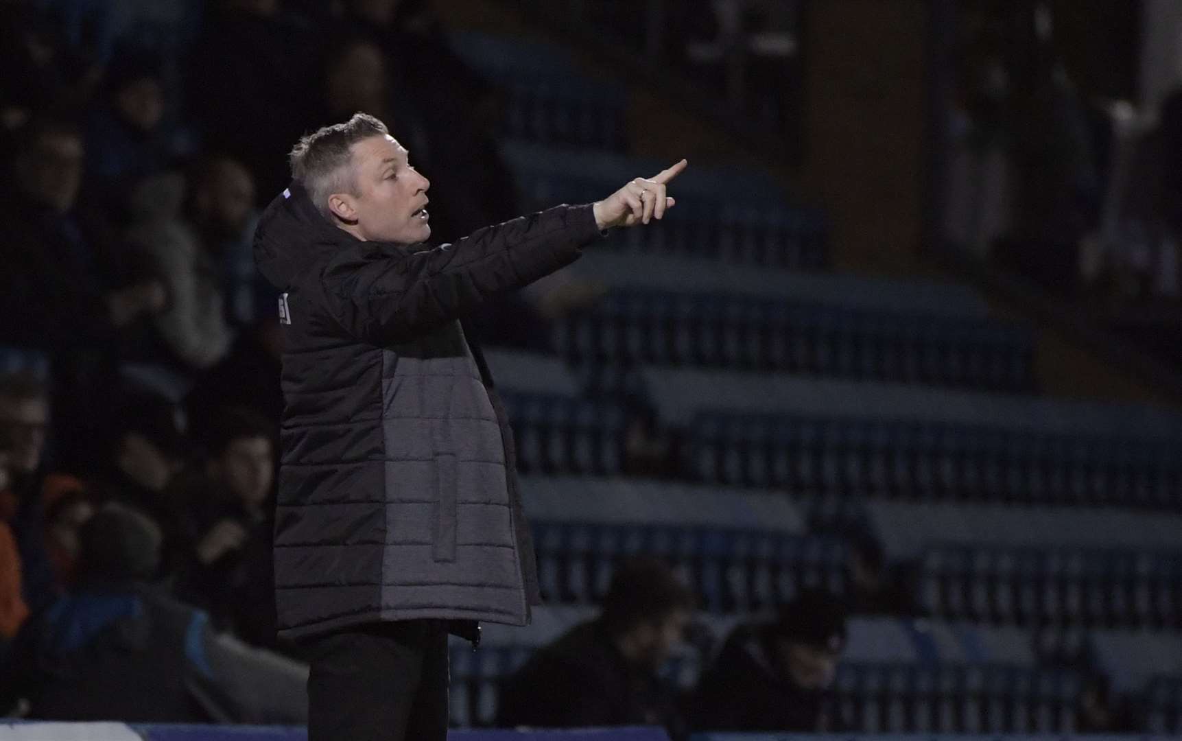 Manager Neil Harris keen for young players to be involved in the first team Picture: Barry Goodwin