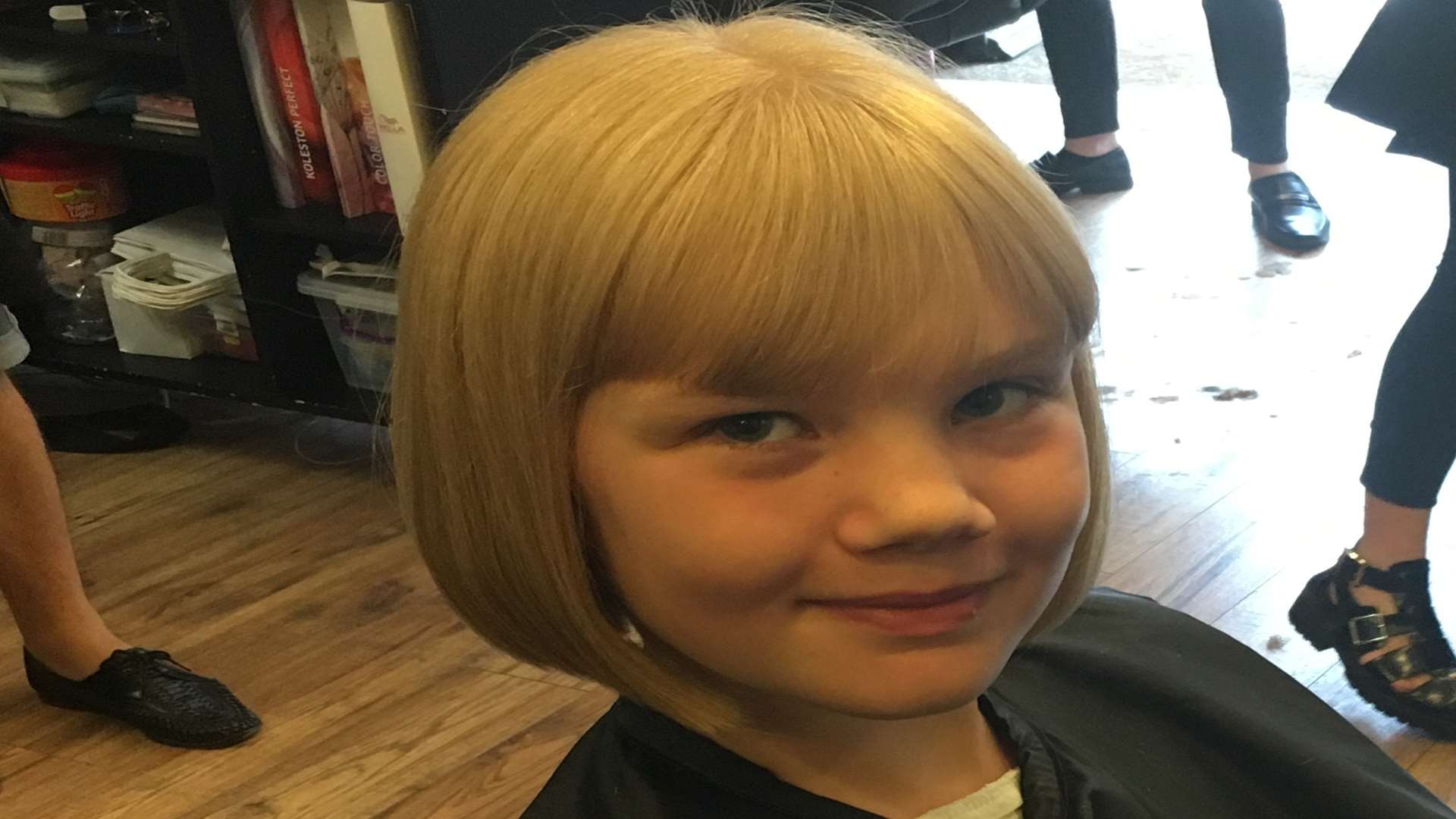 Kaitlyn had 14 inches of her hair chopped off for charity