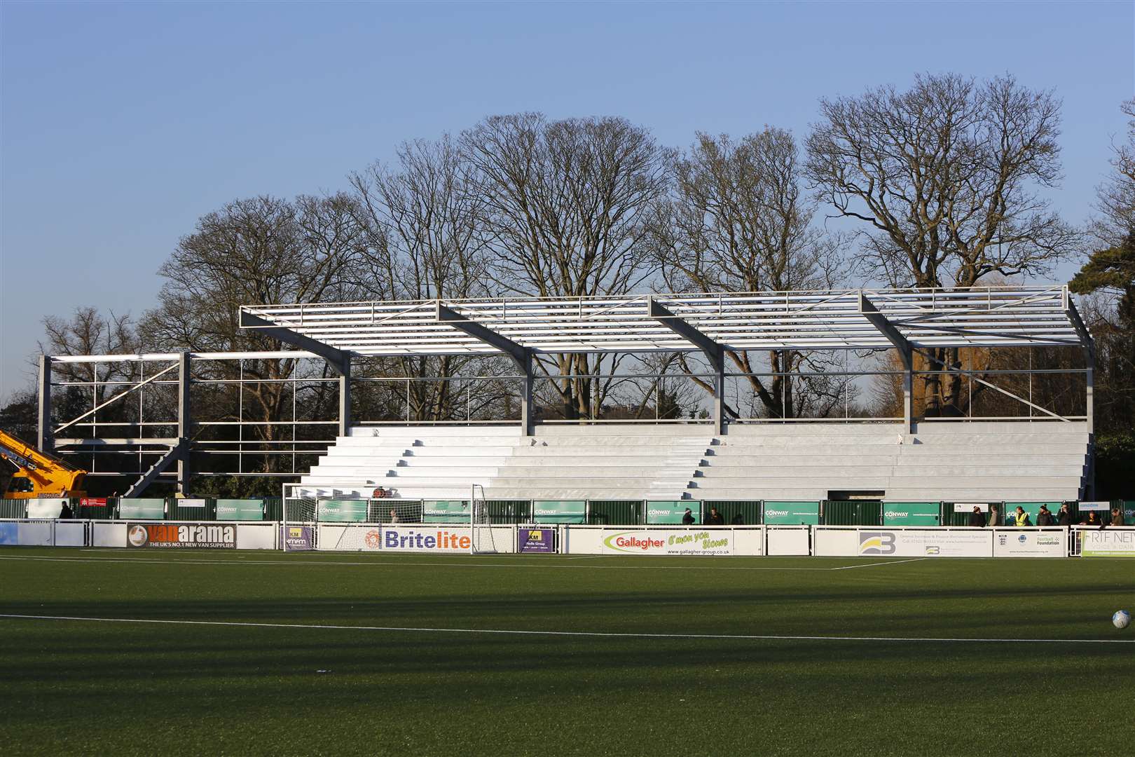 Rapid progress on Maidstone's new stand at the Gallagher Picture: Andy Jones