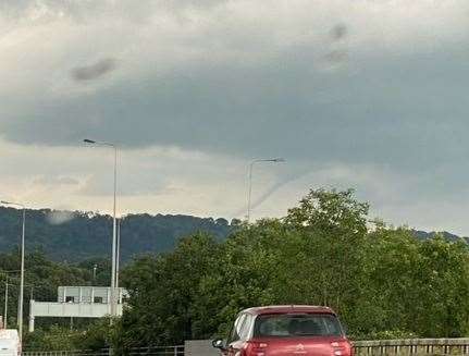 A funnel cloud has been spotted over Maidstone. Picture: Steven Bashford