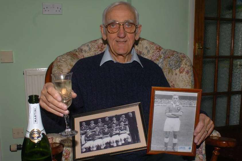 Ernie Morgan, pictured in his 80th birthday