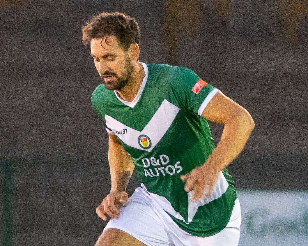 Ashford United striker Jay May Picture: Ian Scammell