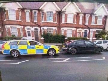 Police from the Folkestone and Hythe team pulled the car over. Photo: @KentPoliceRoads