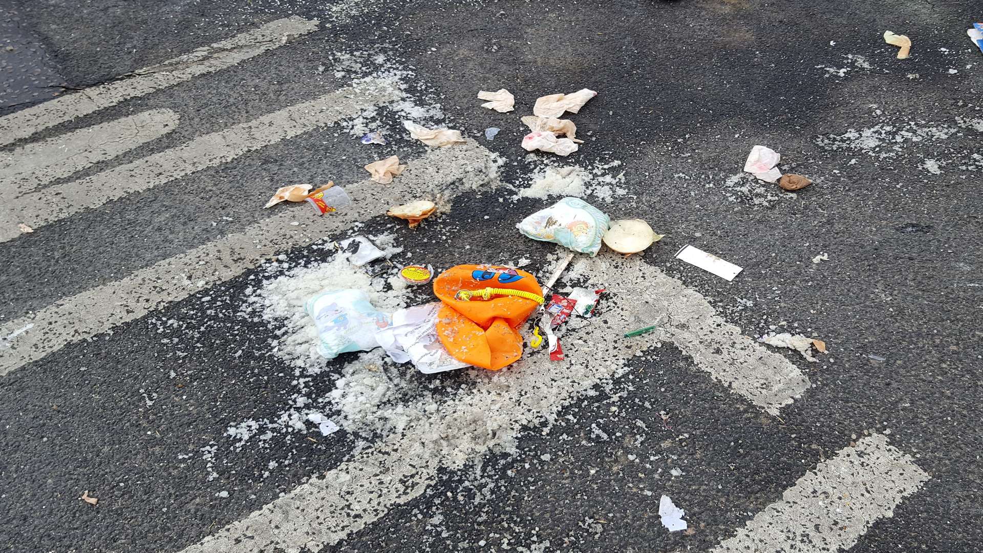 The mess left by travellers in Herne Bay's Neptune car park