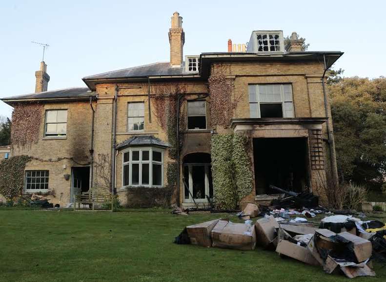 The house has been badly damaged. Picture: Martin Apps