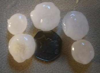 Hailstones the size of 50ps have been hitting Kent. Picture: Christian Ball