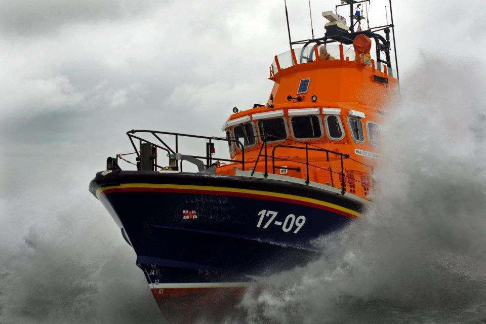 Dover lifeboat in action. Picture: Dan Keen