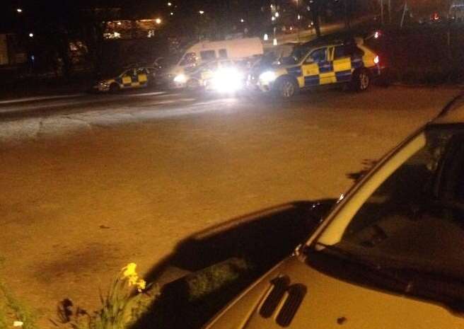 Police in Eden Avenue during the gun incident. Picture: @i_am_will_i_am