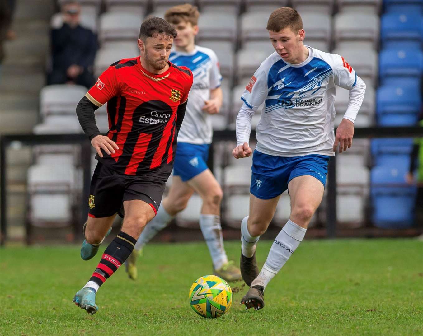 Danny Parish in action for Sittingbourne in their big win at Erith & Belvedere. Picture: Ian Scammell