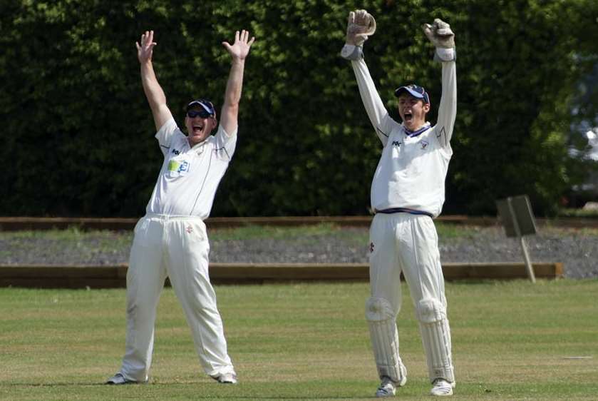 Hartley Country Club celebrate a wicket during their title-winning season