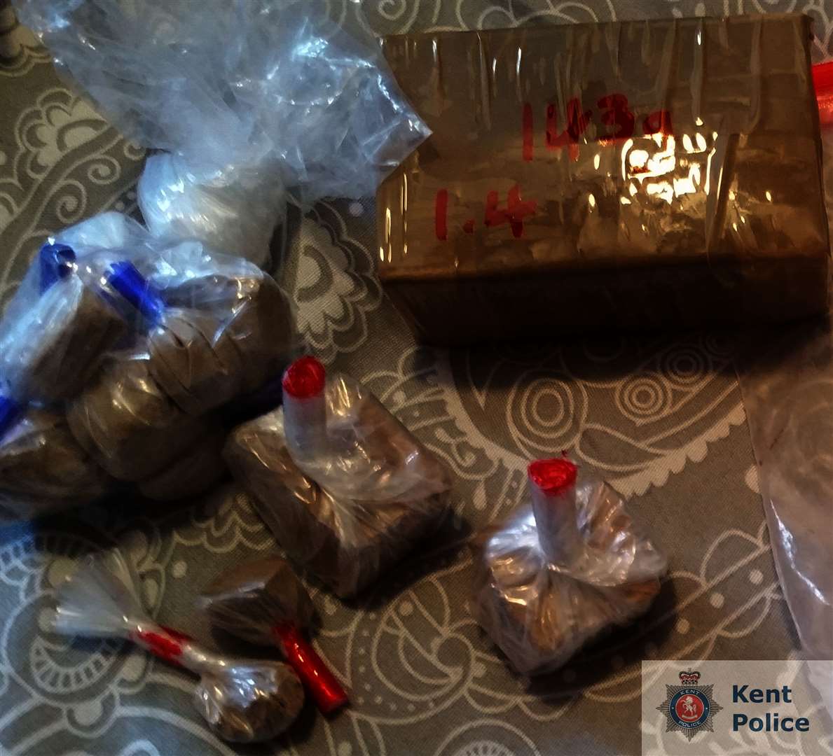 At least 1.5kg of heroin was found in the search. Picture: Kent Police (1236906)