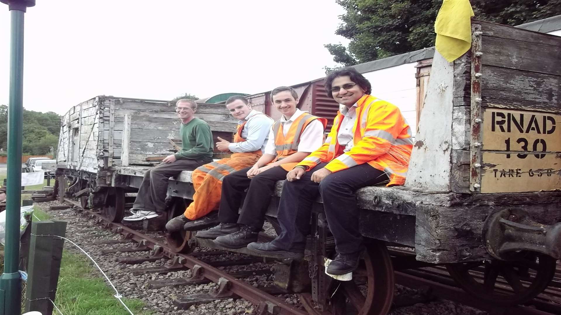 Volunteers and apprentices at East Kent Railway which is hopeful of getting a £50,000 grant from the People's Millions to bring steam back and improve their rail apprenticeship scheme